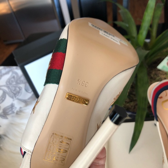 GUCCI Sylvie Bee and Star Heel Pump - Picture 5 of 6